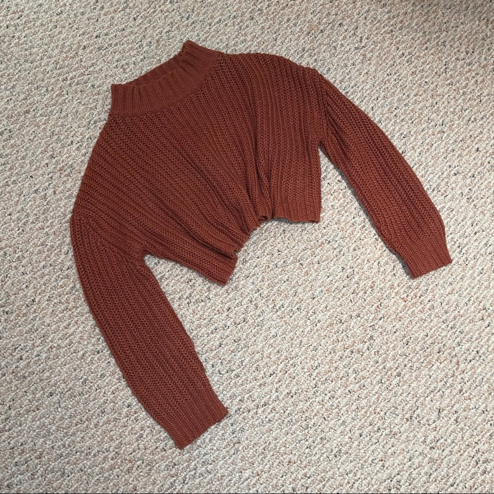 Cropped knit sweater - open to offers!